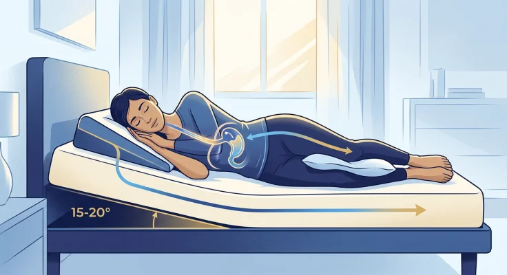 Dormir con reflujo gástrico: postura, inclinación y almohada antireflujo