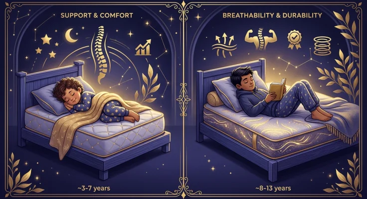 Mejores colchones para niños 2026: ranking por edades y necesidades