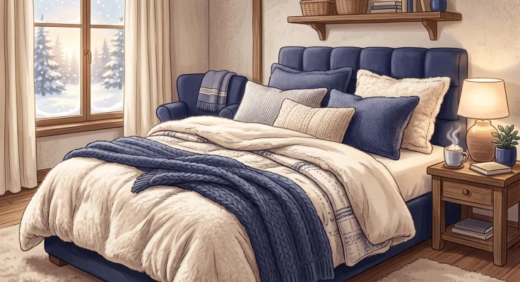 Sábanas de coralina: calidez máxima para invierno